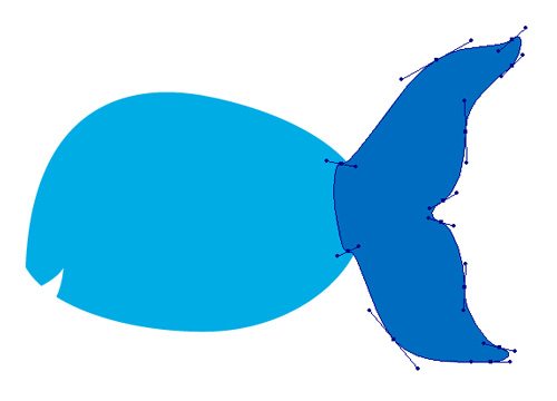 Create a fish tail in Adobe Illustrator