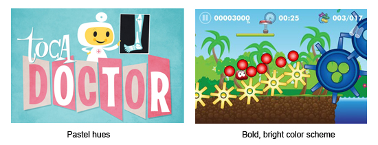 Color Schemes of iPhone Games