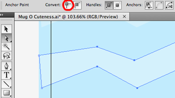 Editing anchor points in Illustrator