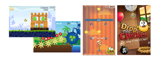 Screenshots of iPhone games