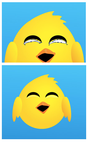Applying vector highlights to cheeks Applying vector highlights to cheeks