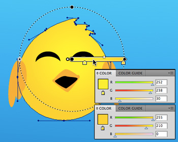Applying a gradient in Illustrator Applying a gradient in Illustrator