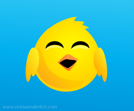 Vector Yellow Bird Created In Illustrator Vector Yellow Bird Created In Illustrator