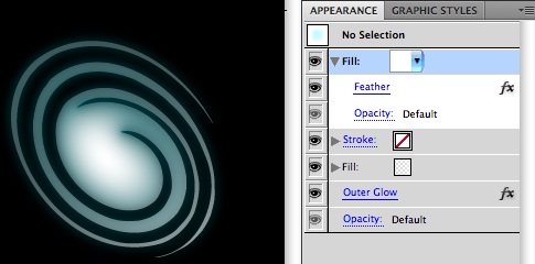 galaxy with appearance tab galaxy with appearance tab