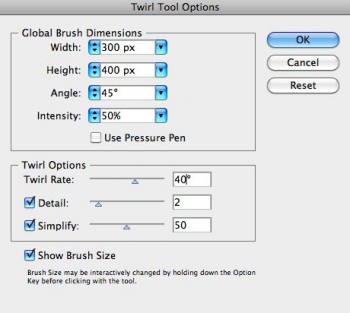 global brush settings