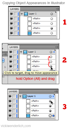 Illustrator copy the appearance of objects