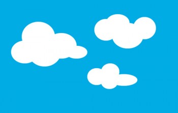 Illustrator copy appearances white clouds