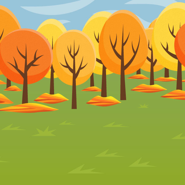 Autumn Forest Repeatable Game Art Background