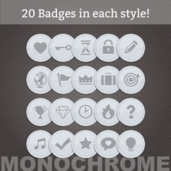 Achievement-badges-monochrome