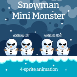 snowman mini monster game character sprites