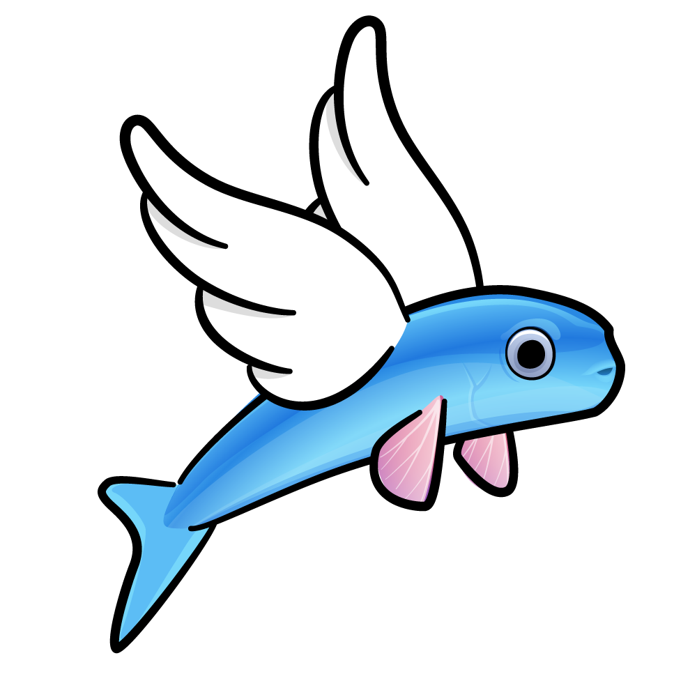 Flying fish - Game Art Guppy