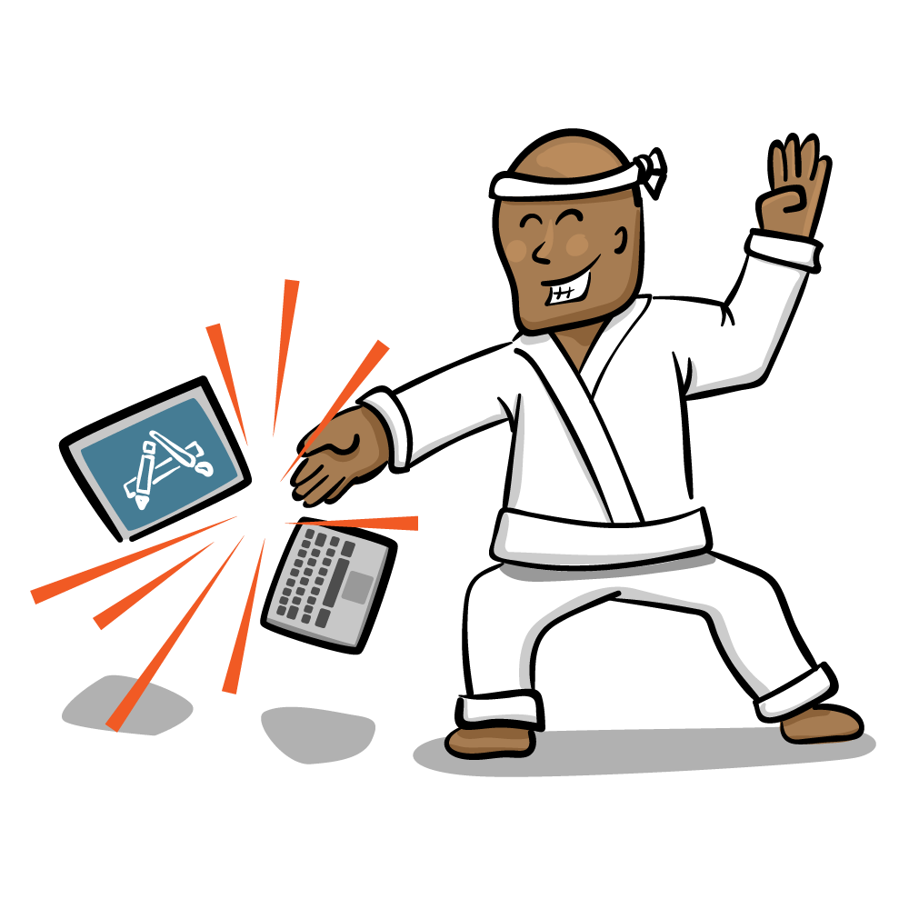 Karate chop laptop - Game Art Guppy Karate chop laptop - Game Art Guppy